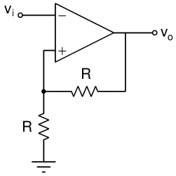 comparatore con isteresi invertente