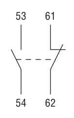 blocco aggiuntivo con contatti NC e NO
