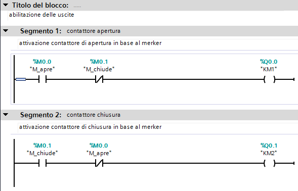 FC3 - attivazione uscite
